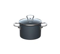 Olla para carne Riess NOUVELLE PUR con tapa de cristal - 2 l, gris oscuro