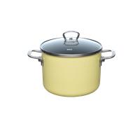 Olla para carne Riess NOUVELLE PUR con tapa de cristal - 4 l, amarillo