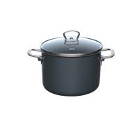 Olla para carne Riess NOUVELLE PUR con tapa de cristal - 4 l, gris oscuro