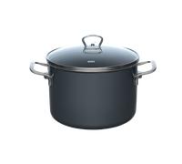 Olla para carne Riess NOUVELLE PUR con tapa de cristal - 6,5 l, gris oscuro