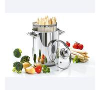 Olla Para Espárragos Krüger Con Canasta De Inserción De Acero Inoxidable 16cm