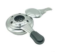 Olla para fondue de acero inoxidable con quemador para chocolate y queso, estufa portátil para camping, 27 x 9,5 x 4,5 cm, calentador para exteriores para picnic y actividades en grupo, fácil de usar