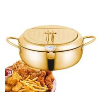 Olla para freír con pinzas para alimentos | Freidora de cocina para el hogar, cocina, apartamento, barbacoa, reunión, cocina, patatas fritas, mariscos