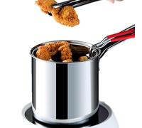 Olla para freír - Sartén eléctrica para freír , resistente a altas temperaturas, diseño de cesta extraíble, superficie fácil de limpiar, eficiente aparato de cocción para patatas fritas, pollo