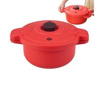 Olla para microondas, olla para cocinar verduras y alimentos, rápida de 2,3 L, herramienta de cocina multifuncional para desayuno, almuerzo, hogar, cena, viajes, dormitorio, lugar de trabajo, campus