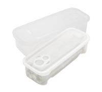Olla para microondas para pasta con tapa, cocción rápida en microondas, 29x14x7 cm, 2 piezas de olla para cocinar pasta y espaguetis, recipiente multifuncional para alimentos, con orificios de drenaje