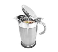 Olla para salsas con tapa | Tarro térmico para 750 ml con boquilla antigoteo - Tapa antigoteo con boquilla y ancha para jarabes | Ideal para , reuniones familiares, bancos