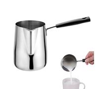 Olla pequeña para leche, olla para cocinar leche de acero inoxidable, cacerola calentadora de mantequilla a prueba de derrames, 7,5 x 12,5 x 19,5 cm/2,95 x 4,92 x 7,68 pulgadas,