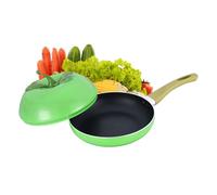 Olla pequeña | para verduras y frutas de cocción lenta | Cocotte para tomate con tapa - Para inducción, hornillo de cocina, placa de cocción, freír, cocinar, guisar, leche, sopa Sobboll