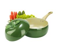 Olla pequeña - para verduras y frutas de cocción lenta, sartén con tapa | Para inducción, hornillo de cocina, placa de cocción, freír, cocinar, guisar leche, sopa hervir