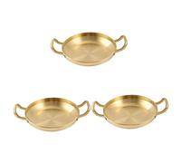 Olla Plana Dorada Para Sopa De Arroz Con Mango Para Restaurante, Estilo Moderno, Para Cocinar Al Vapor, Ideal Para Barbacoa, Para Cocinar Al Vapor, Para Tortillas, Ramen, Paella, 36,5 X 26,5 X 4,5 Cm