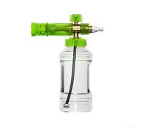 Olla rociadora de espuma para lavadora a presión con control de espuma ajustable, capacidad de 1 litro, interfaz de acero inoxidable y latón para una limpieza fiable del automóvil y al aire libre (A)