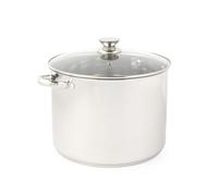 Olla Russell Hobbs Classic Collection de 30 cm: acero inoxidable, tapa de vidrio templado con ventilación de vapor, 15 litros de capacidad, acabado espejo, fácil de limpiar, para sopas, guisos y curry