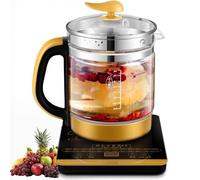 Olla saludable multifunción totalmente automática, hervidor termostático de 1,8 l con pantalla táctil, temperatura variable, mantener caliente, reserva inteligente, filtro de té Olla