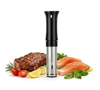 Olla Sous Vide de 1100 W, circulador de inmersión térmica con soporte de abrazadera, abrazadera ajustable y pantalla táctil LED digital, luz indicadora de 3 colores, para filetes, carne