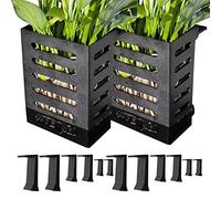 Olla vegetal acuática - Puerta de acuario para tanque sin borde, clip de cesta colgante | herramienta de decoración de escape de agua natural, soporte duradero flotante hábitat del factor