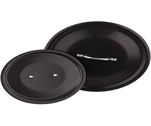 Ollas Agnelli Alblack Cubierta de Aluminio, con Inoxidable Puente Tubular, Negro, 24 cm