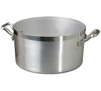 Ollas Agnelli Cacerola Alta de Aluminio BLTF, con 2 Asas en Acero Inoxidable, Plata, 7 litros