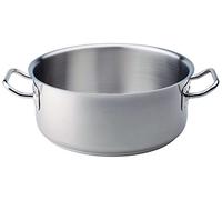 Ollas Agnelli Cacerola Baja con Dos Asas, 18/10 de Acero Inoxidable, Plata, 32 cm