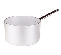 Ollas Agnelli Cazuela cilíndricos, de Aluminio, de Espesor 5 mm, Alta Radiante, con Mango de Acero Inoxidable, Plata, 2,6 litros