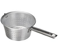 Ollas Agnelli Colador cónicos con Mango y el Gancho de Aluminio Tubular de Acero Inoxidable, 1.9 litros, Plata