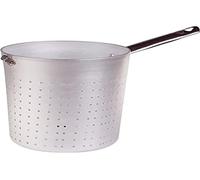 Ollas Agnelli Colador/Scaldapasta cilíndrico de Aluminio, con Mango Tubular de Acero Inoxidable, Plata, 18 cm