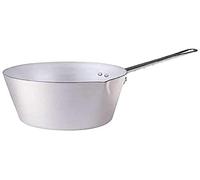 Ollas Agnelli cónico Cacerola con Boquilla, Aluminio BLTF, con Mango de Acero Inoxidable, Plata, 10 cm