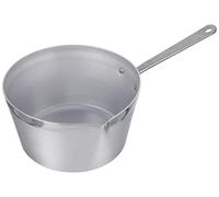Ollas Agnelli cónico Cacerola con Boquilla, Aluminio BLTF, con Mango de Acero Inoxidable, Plata, 18 cm