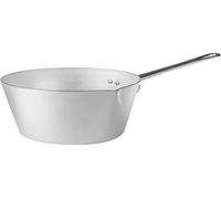 Ollas Agnelli cónico Cacerola con Boquilla, Aluminio BLTF, con Mango de Acero Inoxidable, Plata, 20 cm