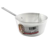 Ollas Agnelli cónico Cacerola con Boquilla, Aluminio BLTF, con Mango de Acero Inoxidable, Plata, 22 cm
