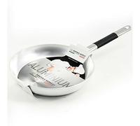 Ollas Agnelli Pan avellanado Baja, Aluminio, 3 mm de Espesor, con Mango Tubular de Acero Inoxidable Cool, de Plata, 28 cm