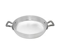 Ollas Agnelli Pan de Aluminio BLTF, con 2 Asas en Acero Inoxidable, Plata, 16 cm
