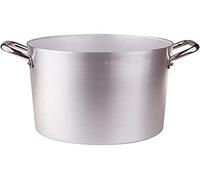 Ollas Agnelli Pan de Aluminio, con Dos Asas de Acero Inoxidable, de 12,5 litros, Plata