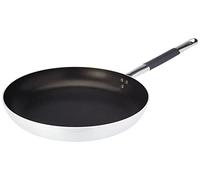 Ollas Agnelli Pan Platinum evasé Baja, Aluminio, 3 mm de Espesor, con Mango Tubular de Acero Inoxidable Cool, de Plata, 32 cm