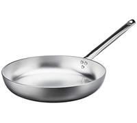 Ollas Agnelli Pan Radiante de Aluminio, 5 mm de Espesor, con Mango Tubular de Acero Inoxidable, Plata, 32 cm