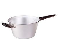 Ollas Agnelli Pava, de Tipo Pesado, Aluminio BLTF, Espesor 5 mm, con Mango y el Mango de baquelita, Plata, 28 cm