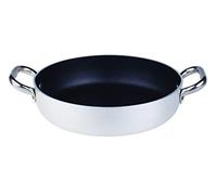 Ollas Agnelli Platinum Pan de Aluminio, con Dos Asas en Acero Inoxidable, Plata, 36 cm