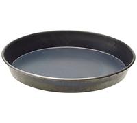 Ollas Agnelli Tortiera cilíndrico para Pizza, Alta, Sheet Metal Azul, Negro, 26 cm