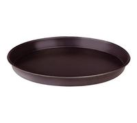Ollas Agnelli Tortiera cilíndricos para Pizza en la Hoja Azul, Espesor 0,6 cm, Negro, 26 cm