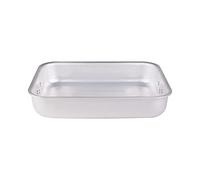 Ollas Agnelli Tostador Rectangular Radiante, con 2 Asas, Aluminio, Espesor de 5 mm, Plata, 30 cm
