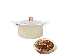 Ollas antiadherentes | Ollas de cocina antiadherentes con tapas, suministros de cocina para estufa eléctrica de inducción, camping, hogar, apartamento, cocina, sopa, pasta, salsa, arroz, espaguetis