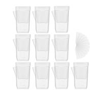 Ollas Autoregadas,10 Piezas Mini Con Agujeros De Drenaje - Ollas Auto-Riego Transparente Para Plantas De Interior | Para Interior Exterior Jardín Balcón Terraza Y Cultivo De Violetas Africanas Y