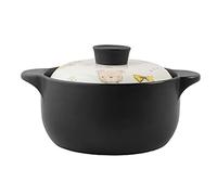 ollas de barro para cocinar, Batería de cocina cerámica for estufa, cacerola, olla barro, for estofado saludable, plato con tapa blanca