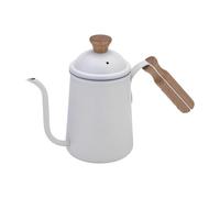Ollas de café de 650 ml de acero inoxidable que se vierte sobre el hervidor de agua de cuello de cisne, herramienta de cocina para el hogar, oficina, olla de preparación manual, olla de agua con tapa