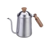 Ollas de café de 650 ml de acero inoxidable que se vierte sobre el hervidor de agua de cuello de cisne, herramienta de cocina para el hogar, oficina, olla de preparación manual, olla de agua con tapa