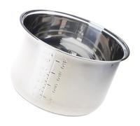 Ollas interiores de acero inoxidable de grado alimenticio con base de calentamiento uniforme, cuenco de repuesto antiadherente resistente para olla de arroz