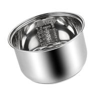 Ollas interiores de acero inoxidable de grado alimenticio con base de calentamiento uniforme, cuenco de repuesto antiadherente resistente para olla de arroz