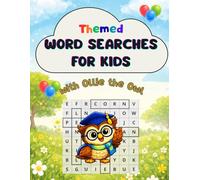 Ollie the Owl Word Search for Kids Ages 5-7: 50 Easy Word Search Puzzles for Early Readers | Fun 8x8 Grids with 5 Words Each | Beginner-Friendly Word Find with Answers