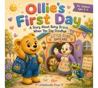 Ollie's First Day: A Story About Being Brave When You Say Goodbye (Ollie's Big Bear Adventures)