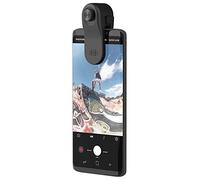 Olloclip - Clip Universal Gran Angular + Macro, Compatible con iPhone y con la mayoría de los Dispositivos, Lens Clip System - Negro